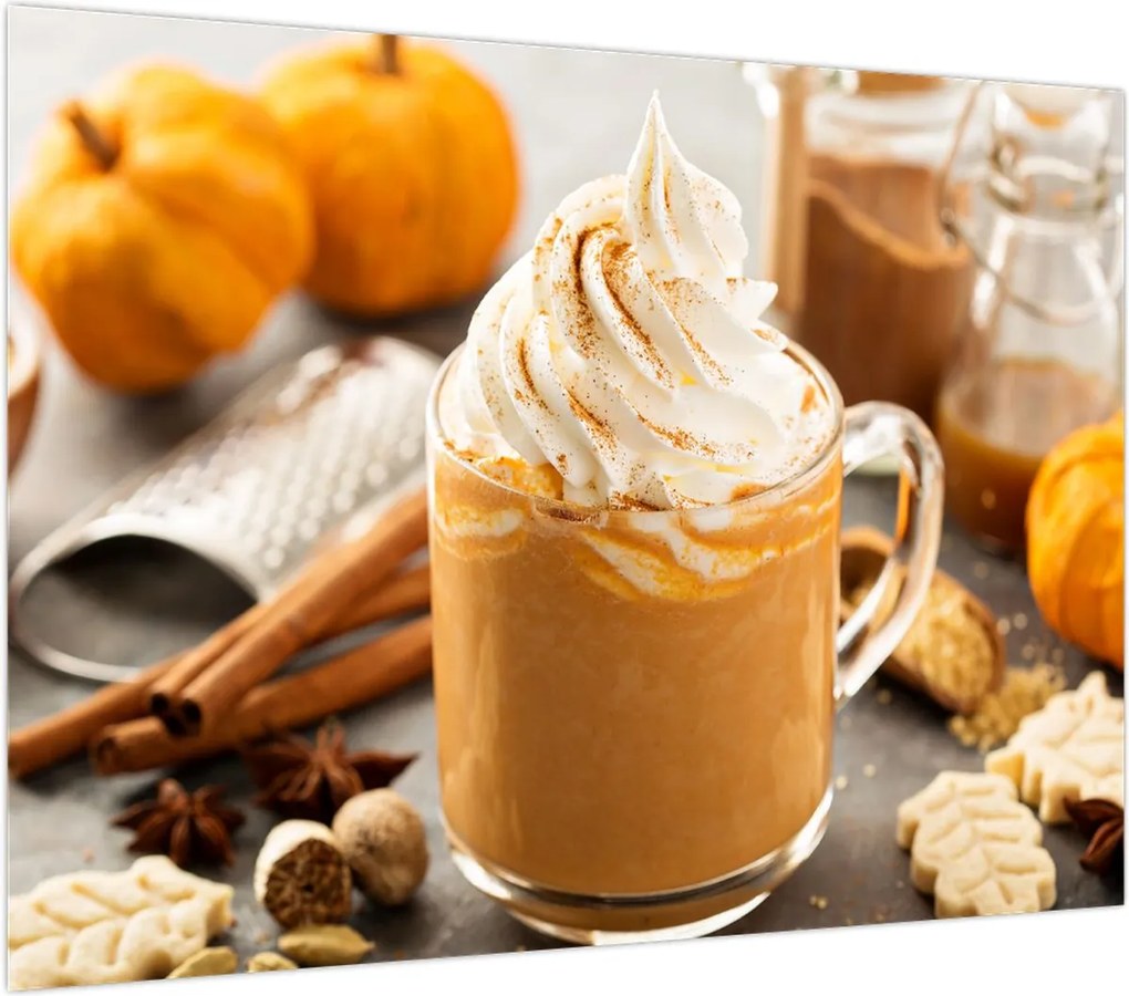 Obraz - Dyniowa latte (70x50 cm)