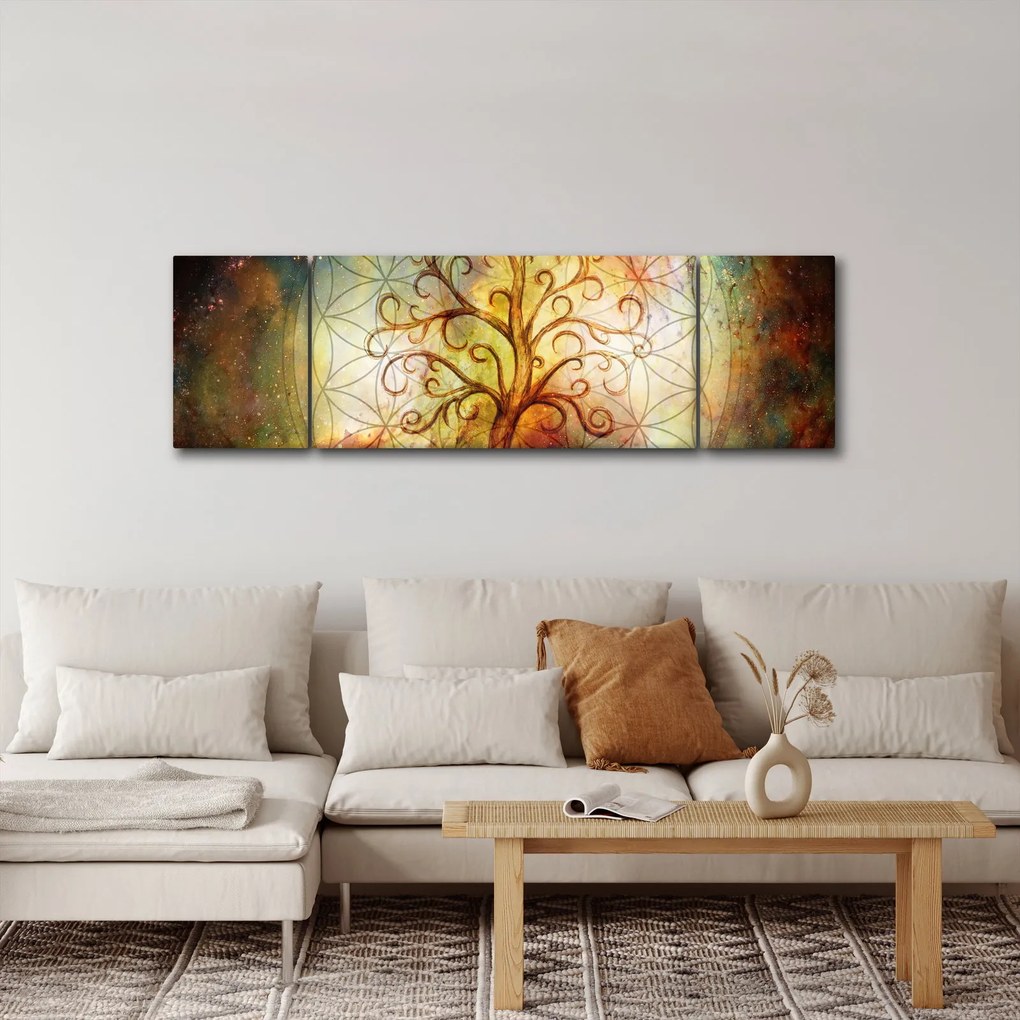 Abstrakcyjny obraz drzewa (170x50 cm)