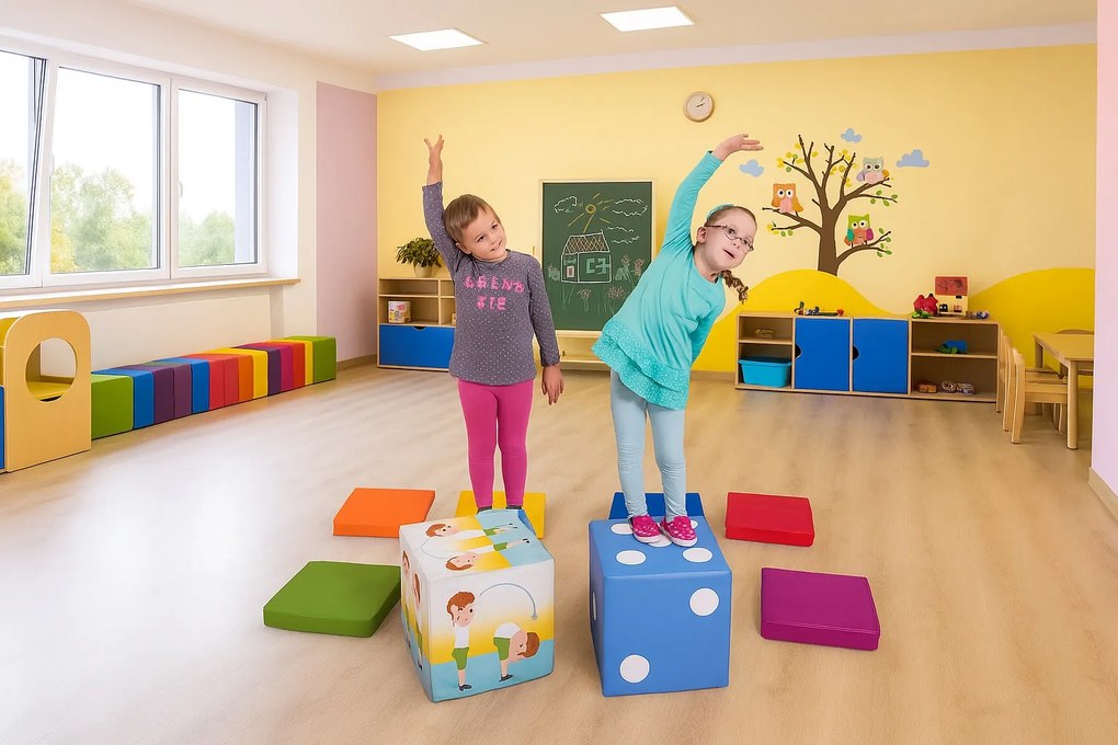 Piankowa kostka edukacyjna Rubikids, ćwiczenia
