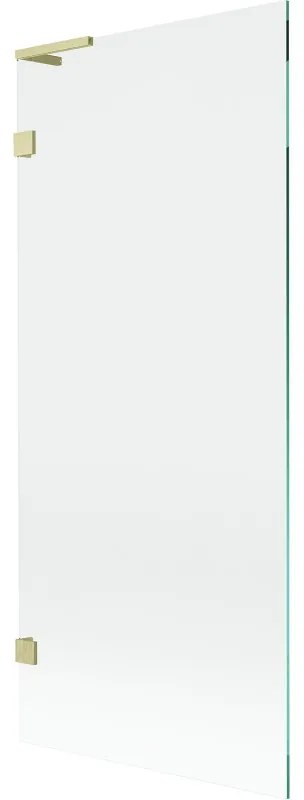 Mexen Lunar L parawan nawannowy 1-skrzydłowy 80 x 150 cm, transparent, złoty szczotkowany - 897L-080-000-55-00