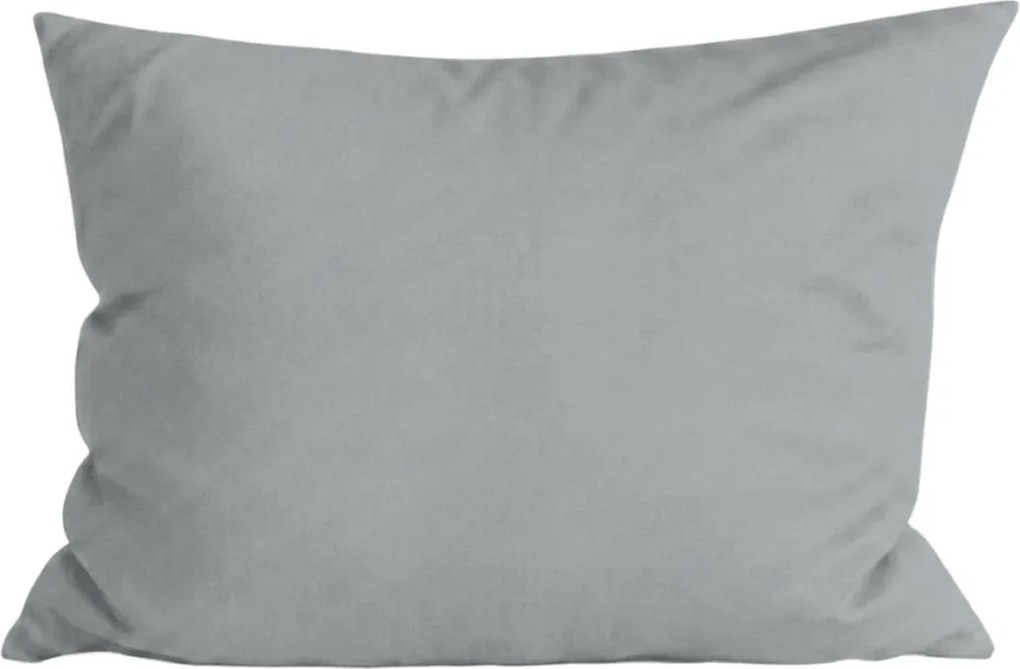 Poszewka na poduszkę z mikrofibry MICROVELLE 70x90 cm, szara