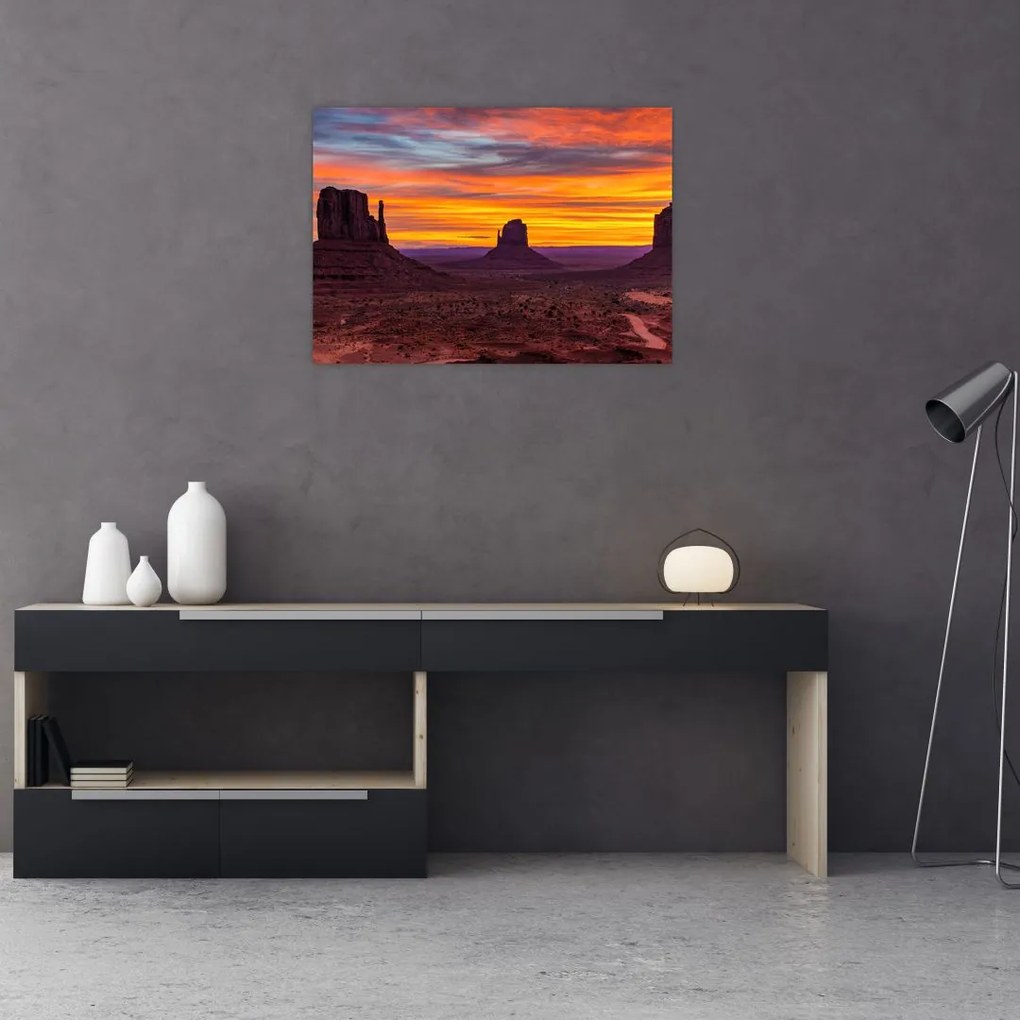 Obraz - Monument Valley v Arizonie (70x50 cm)