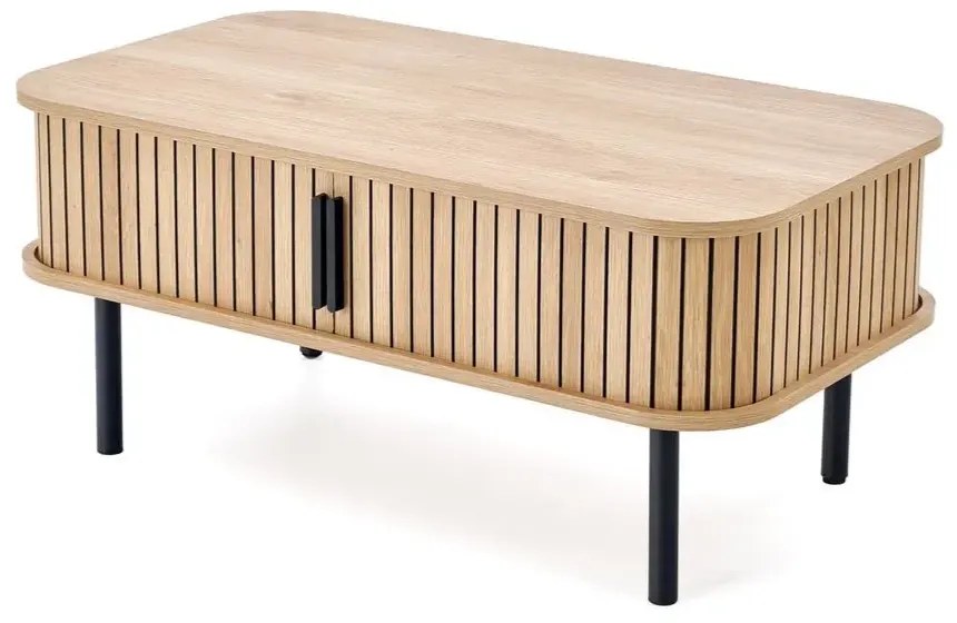 Stolik kawowy ANGELINA 50x90cm dąb naturalny HALMAR