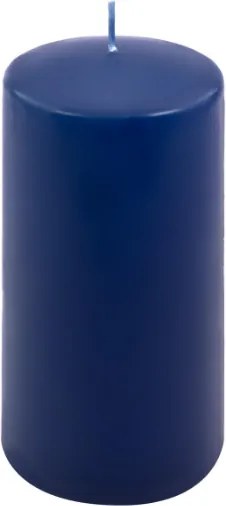 Świece dekoracyjne niebieskie 2 sztuki 15x7,5 cm parafina
