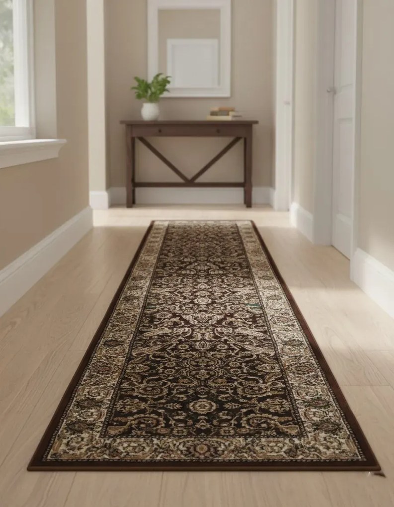 Brązowy rustykalny chodnik na metry W7-R46