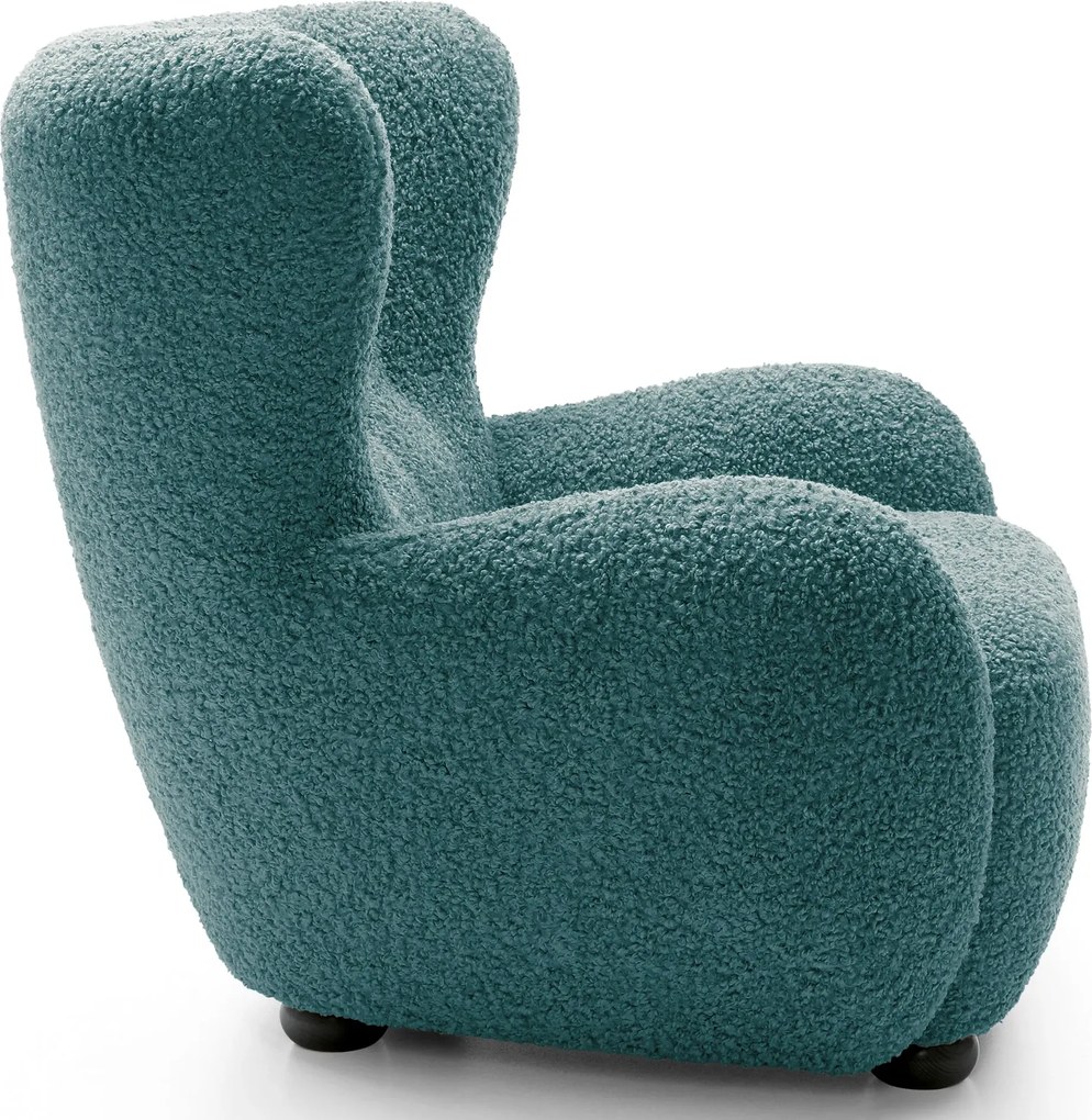 Morski fotel skandynawski do salonu boucle  A6-G30