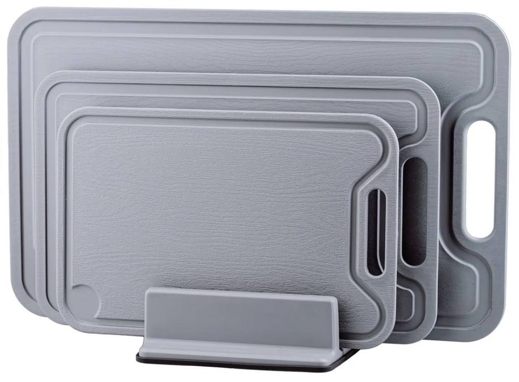 Komplet trzech desek do krojenia na stojaku