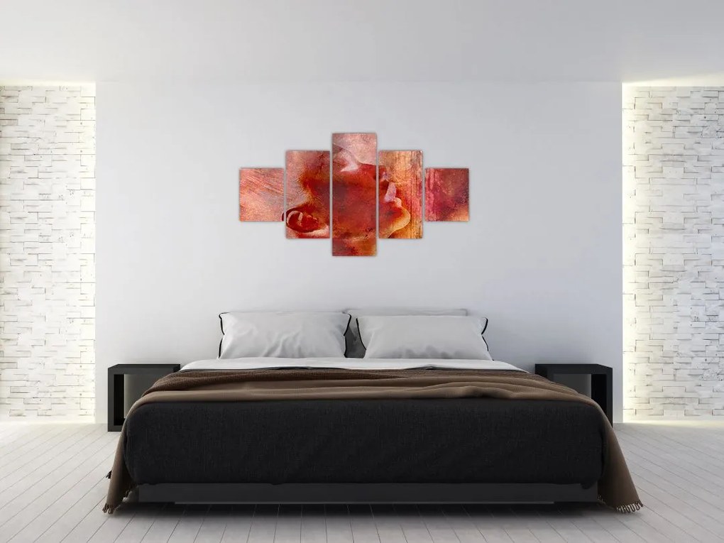 Obraz - Profil twarzy kobiety (125x70 cm)