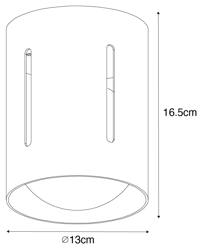 Designerska lampa sufitowa biała - Yana