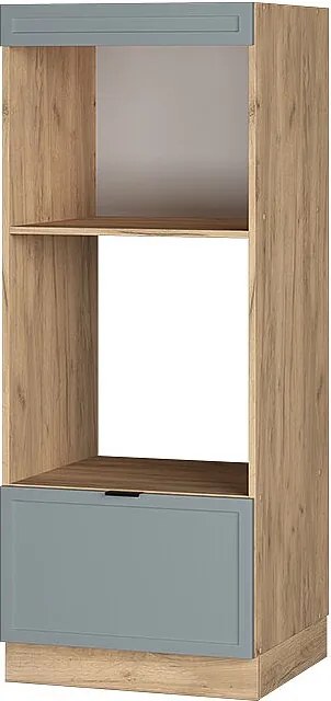 Szafka do mikrofalówki jasnoniebiesko-szary 60x58.1x153.6 fame-line
