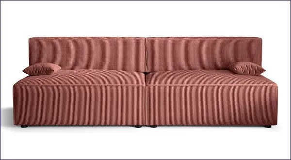 Różowa rozkładana sofa - Lider 3X