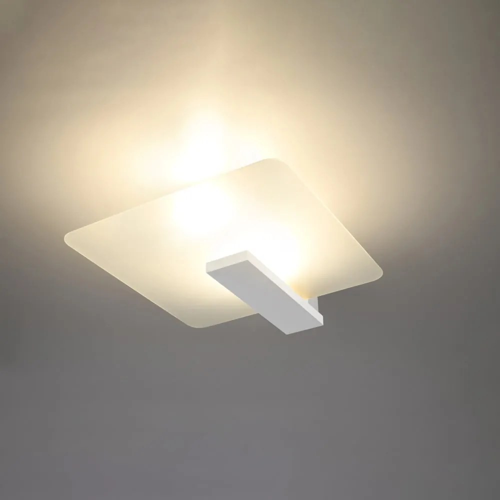 Biała lampa sufitowa ze szklanym kloszem 40x47.5 cm Parola – Nice Lamps