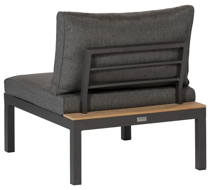 Ciemnoszary moduł sofy ogrodowej (moduł środkowy) La Vida – Exotan