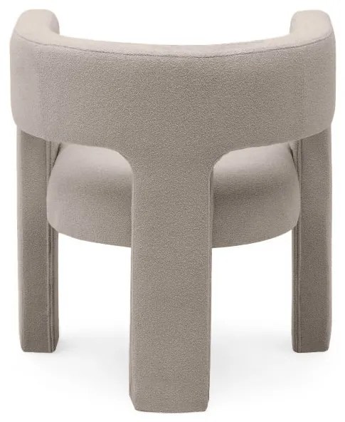 Beżowoszary designerski fotel ALPHA LOOP