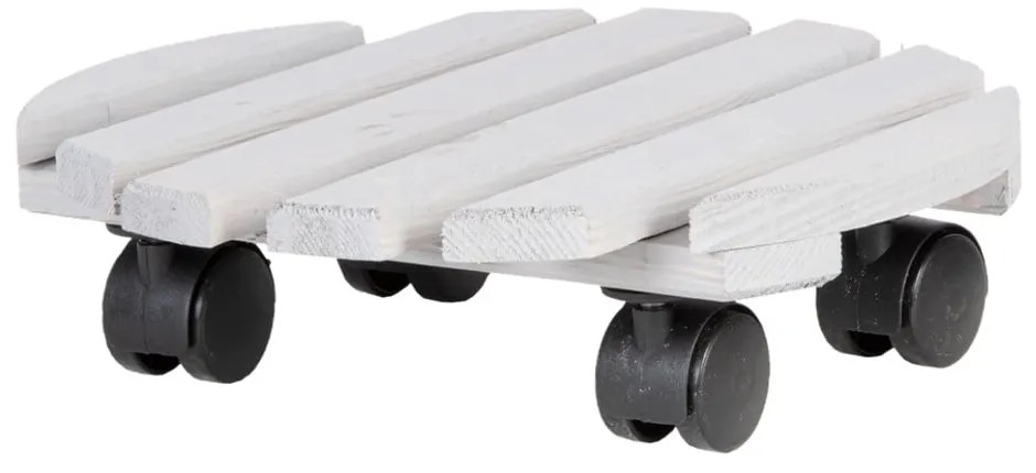 Drewniany kwietnik na kółkach ø 29 cm (wysokość 8 cm) Indoor &amp; Outdoor – Esschert Design