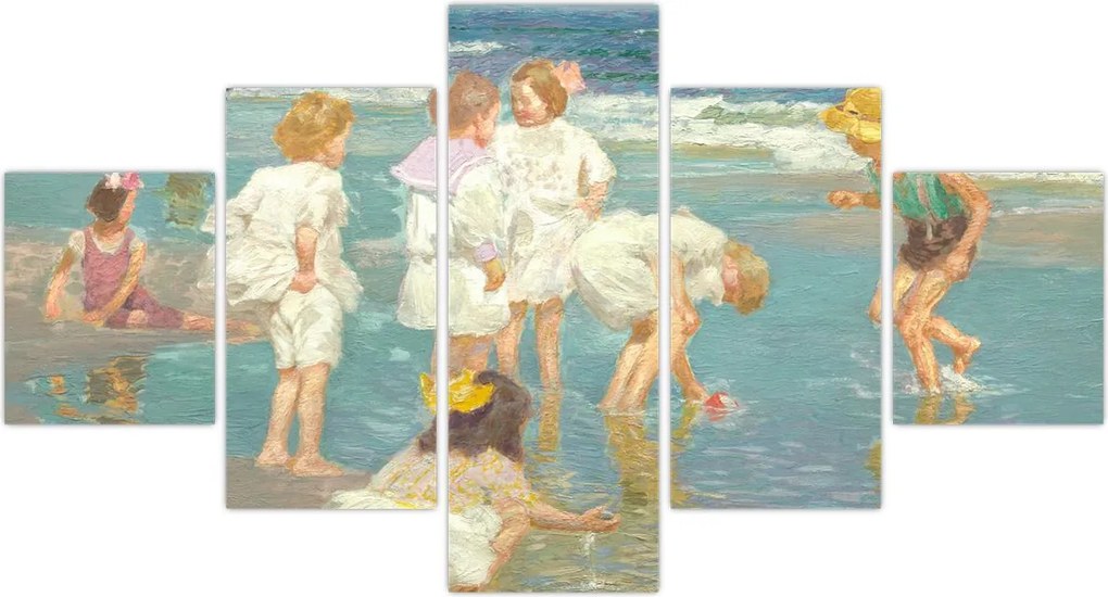 Obraz - Edward Henry Potthast, A Holiday, reprodukcje (125x70 cm)