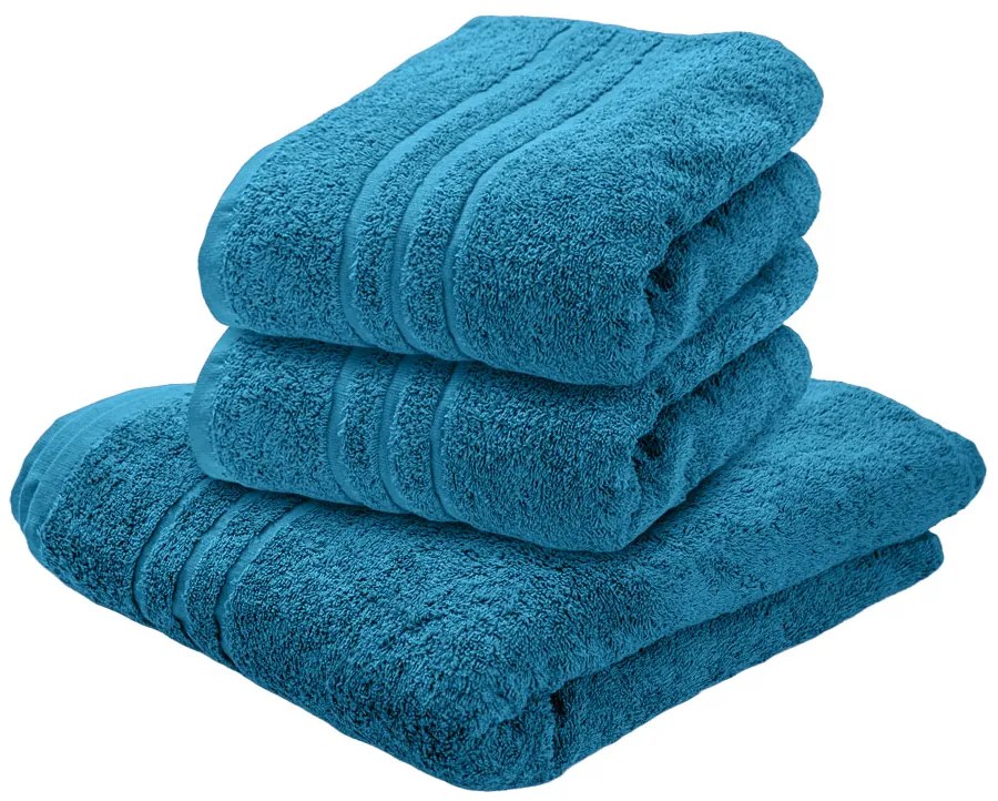 Ręcznik kąpielowy Comfort Maxi 100x180 cm azurowy, 100% bawełna