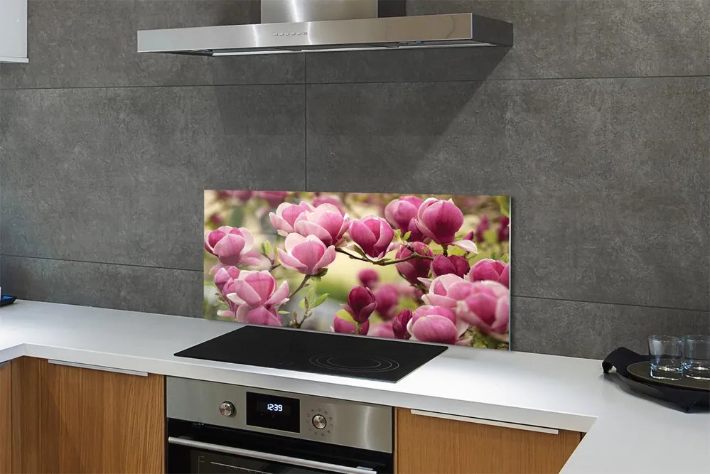 Panel Kuchenny Szklany Kwitnące Drzewa Owocowe