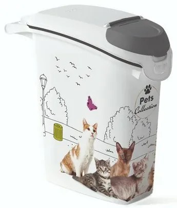 Curver Pojemnik na karmę, wzór kot, 23 l / 10 kg, 10 l