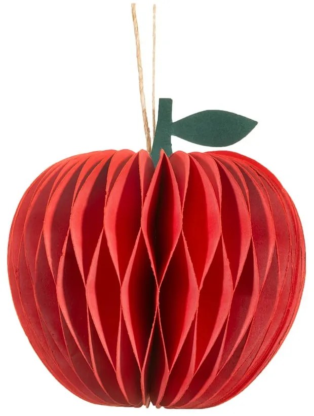 Papierowa ozdoba świąteczna wykonana ręcznie ø 8 cm Honeycomb Apple – Sass &amp; Belle