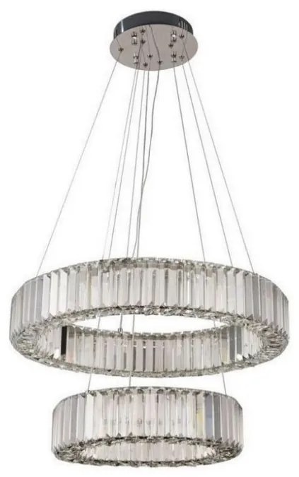 LED regulowany żyrandol na linkach LED/65W/230V 3000-6500K chrom + DO