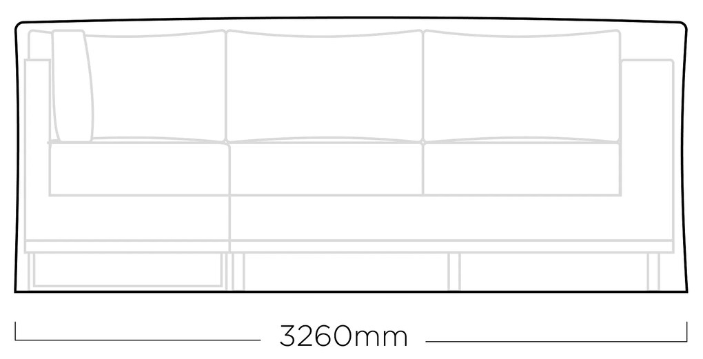 Pokrowiec na meble modułowe 326 x 500 x 91cm KETTLER 0104850-400