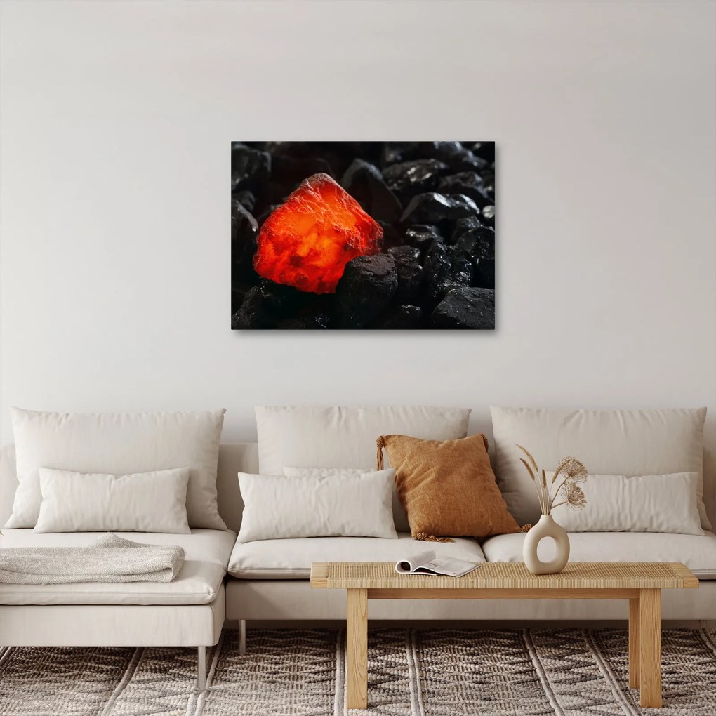 Obraz - świecący minerał (70x50 cm)
