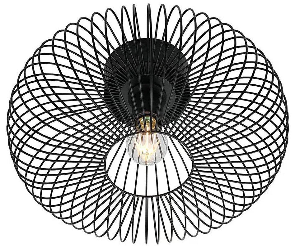 Nordlux - Lampa sufitowa BERONI 1xE27/60W/230V Ø 40,3 cm czarna