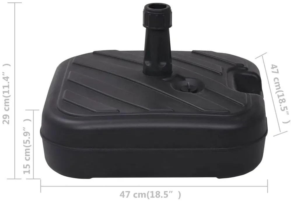 Kwadratowa podstawa do parasola ogrodowego E0-K36