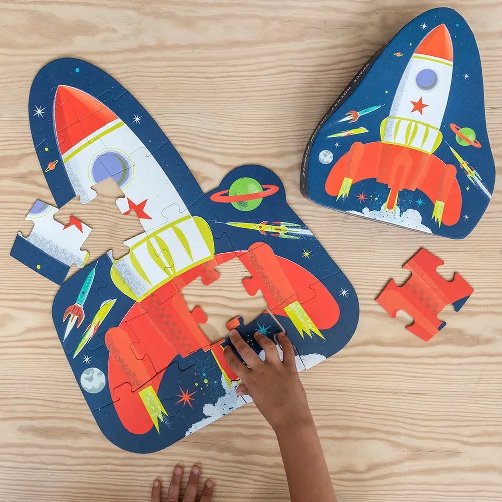 Puzzle (liczba elementów 18) Space Age rocket – Rex London
