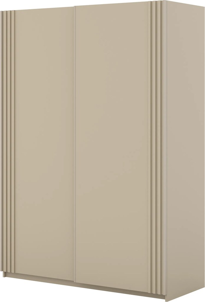 Szafa Przesuwna VANTE 150 cm Szafa Dwudrzwiowa Beż jasny