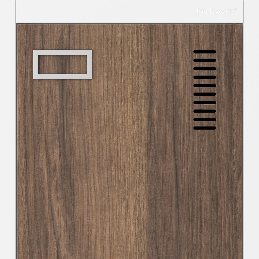 Szafa socjalna czterokomorowa Eco Design Kacper 80x50x180 cm, biały/orzech