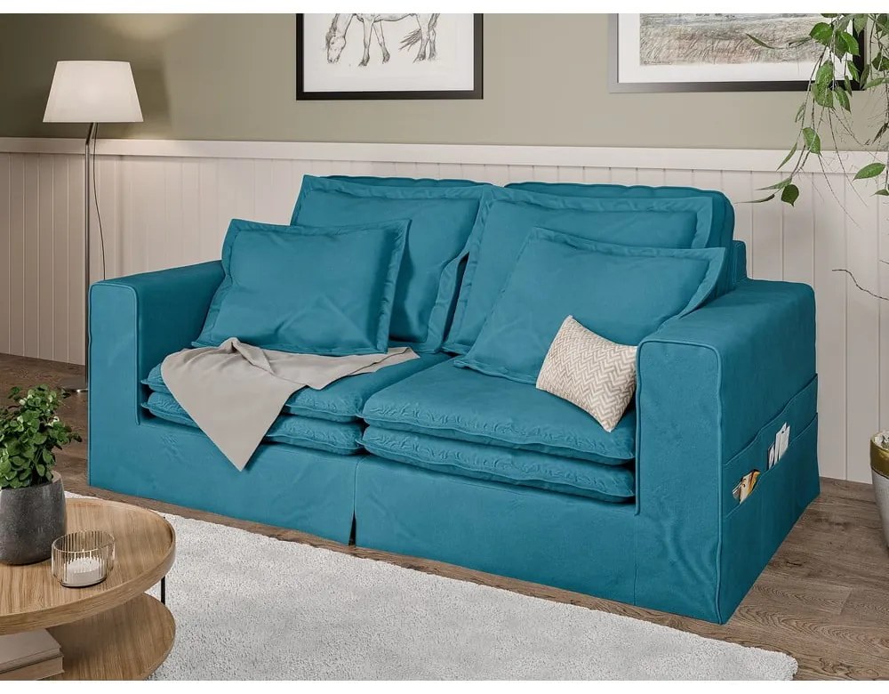 Jasnoniebieska sofa 196 cm Nora – Ropez