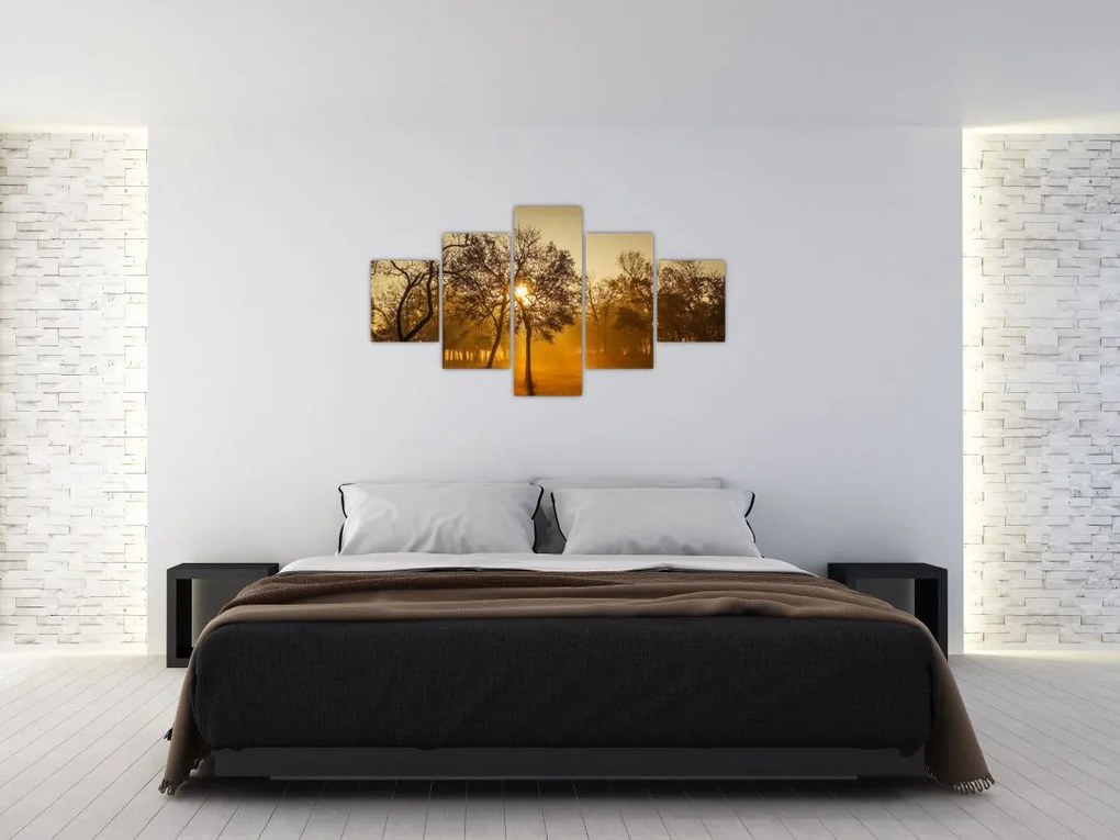 Obraz wschodu słońca (125x70 cm)