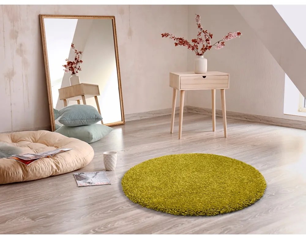 Zielony dywan Universal Aqua Liso, ø 80 cm