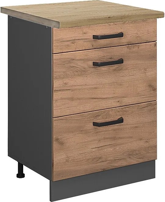 Szafka dolna do kuchni złoty dąb energetyczny 60x60x81.6 r-line