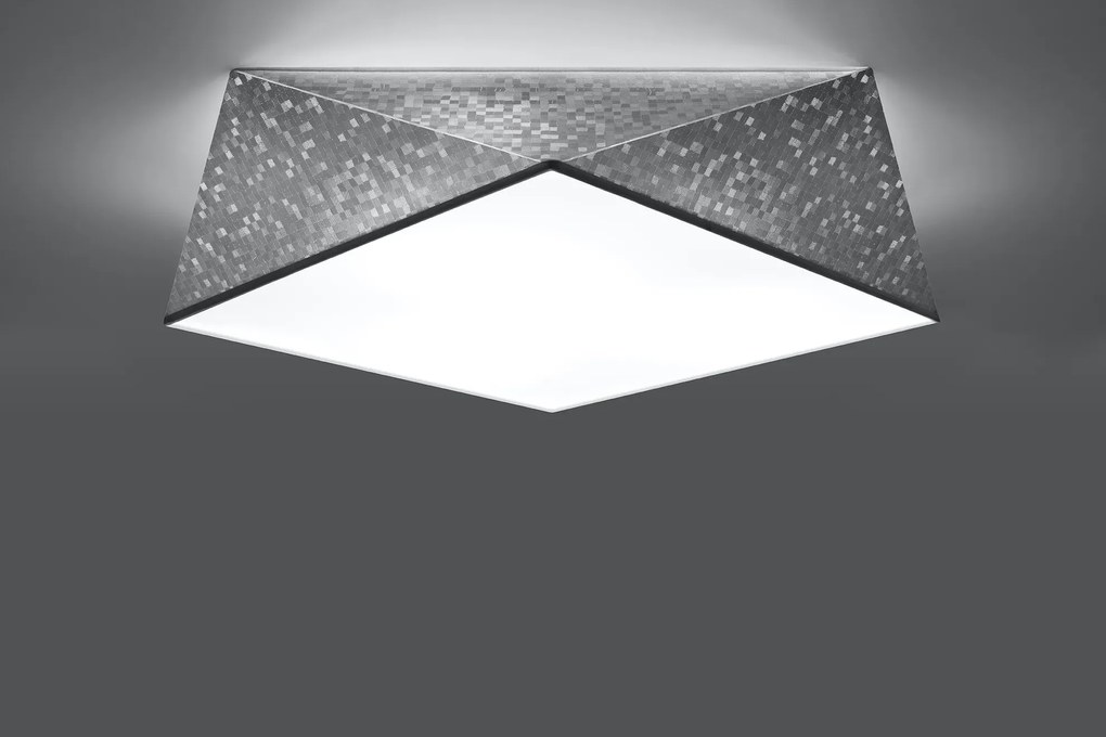 Srebrny geometryczny plafon - EX591-Zavi