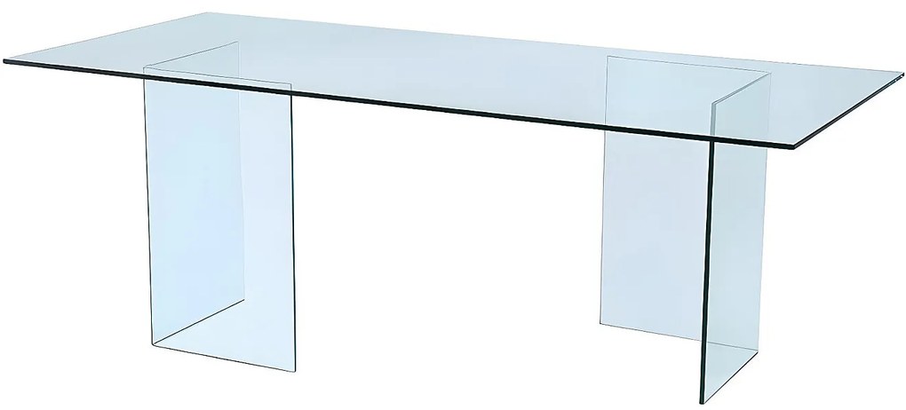 Stół do jadalni COLEDON - Dla 8 osób - Szkło hartowane