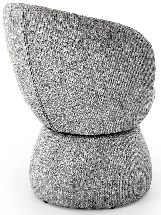 Szare tapicerowane krzesło obrotowe K8-H39