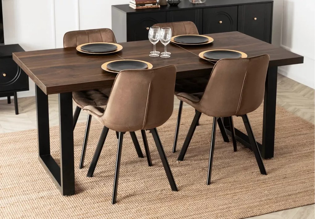 Rozkładany stół prostokątny Petralio 130–230 cm z laminowanym blatem