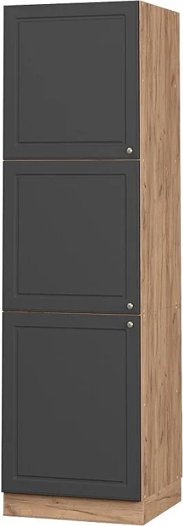 Szafka kuchenna antracytowo-złoty 60x58x206.8 fame-line