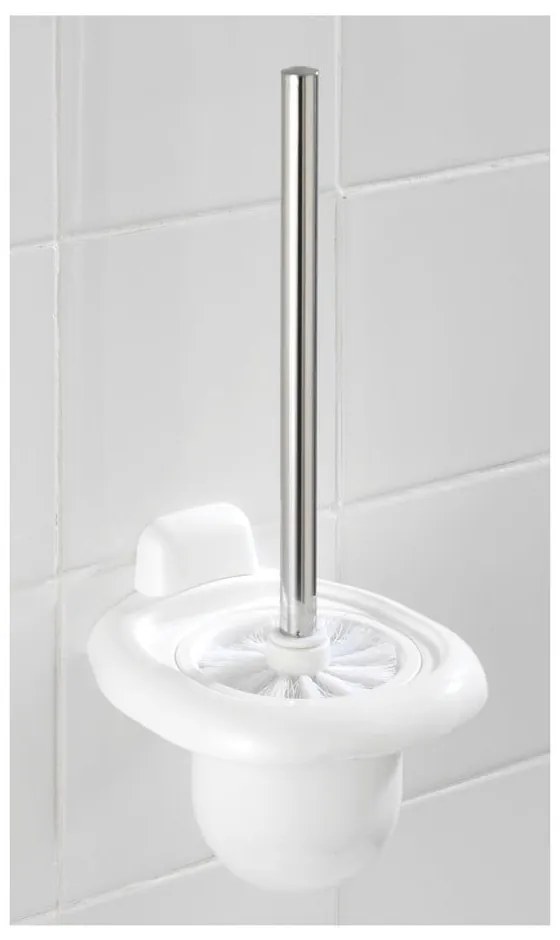 Biała ścienna plastikowa szczotka do WC Pure – Wenko