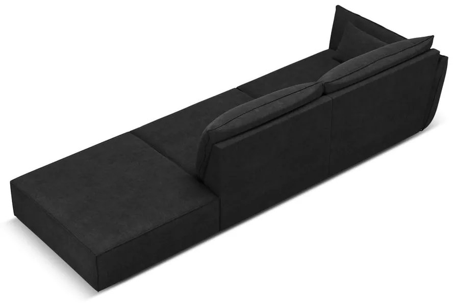 Ciemnoszary szezlong (lewostronny) Vanda – Mazzini Sofas