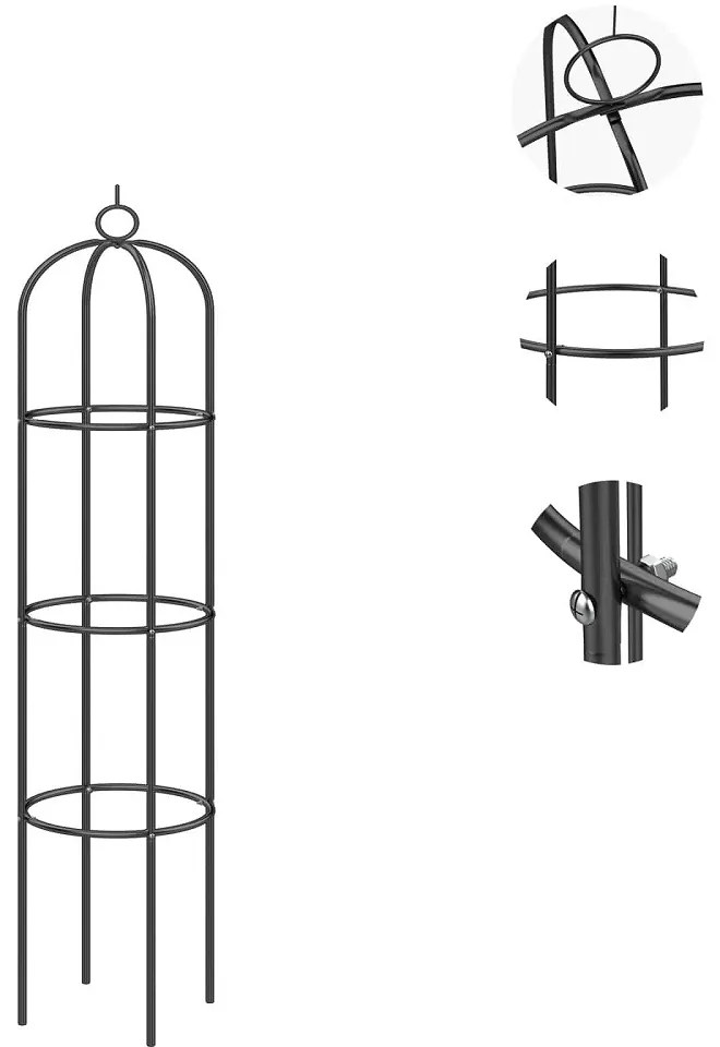 Wspornik na rośliny pnące 200x40 cm Gardebruk