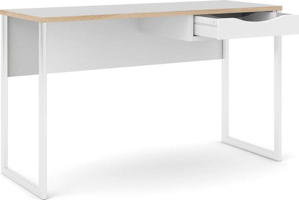 Białe biurko z szufladą Function Plus 1S