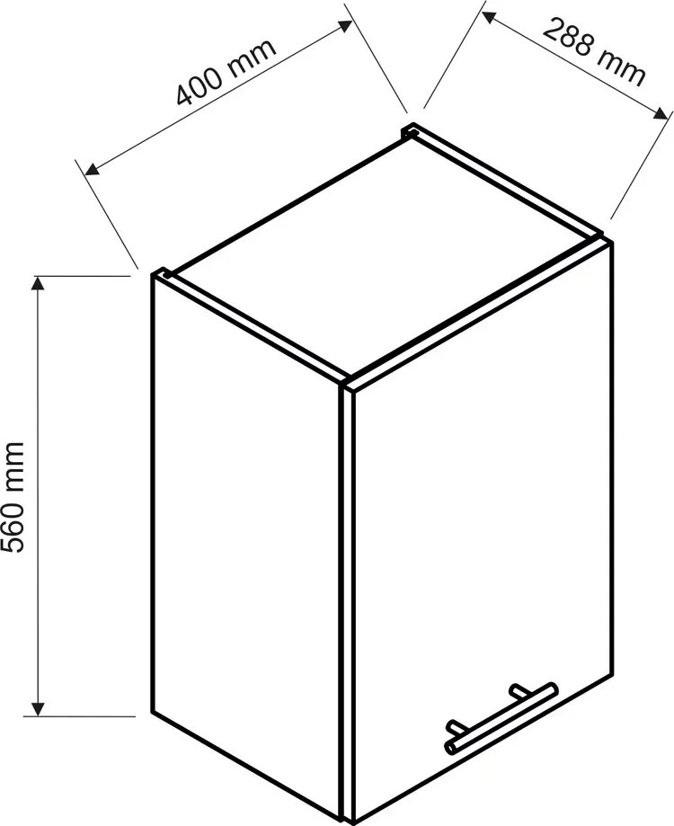 Komplet szafek kuchennych grafit mat Kenai 8X