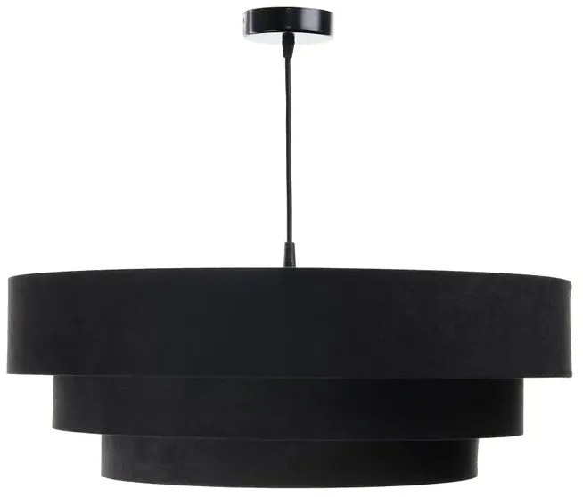 Czarno-srebrna potrójna lampa wisząca - 22X S438 R7-S13