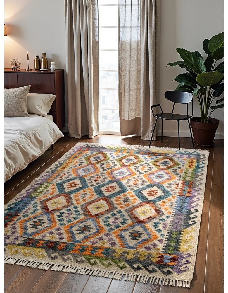 Wełniany dywan dwustronny tkany ręcznie 120x170 cm Kamal Oasis – Nouristan