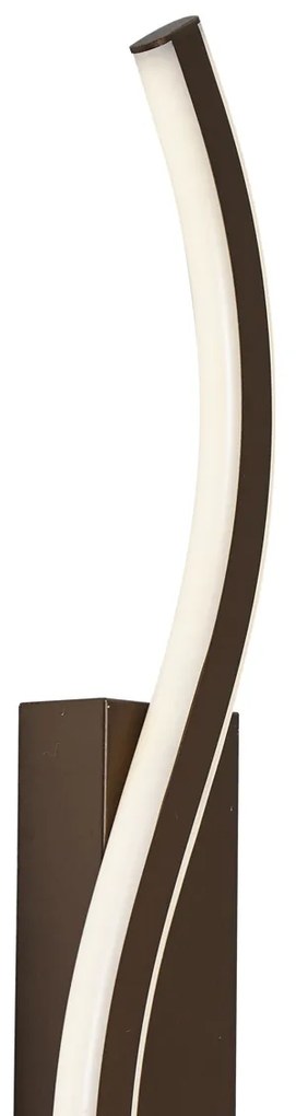 Designerski Kinkiet / Lampa scienna w kolorze ciemnego brązu z 3-stopniową regulacją ściemniania, 2-punktowy - BummyDesignerski Oswietlenie wewnetrzne