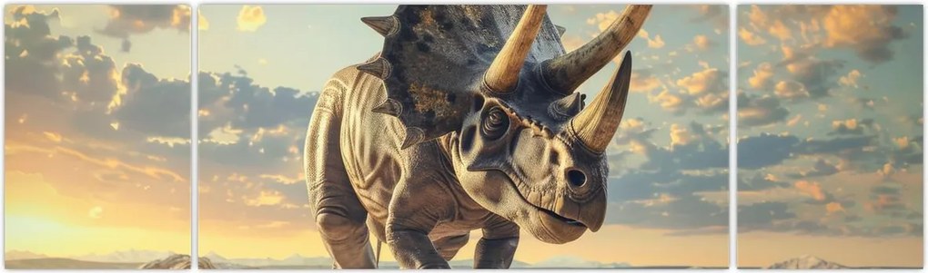 Obraz - Triceratops (170x50 cm)